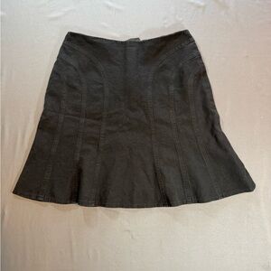 Etcetera Black A-Line Panel-Seam Skirt Career Classic